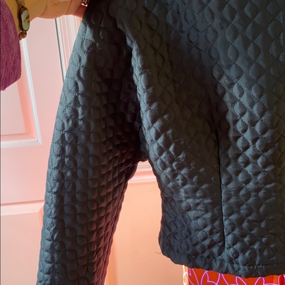 MONDI Jacket Cropped Quilted Black Vintage Size 40 - Picture 8 of 12